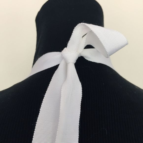 Badgley Mischka Halter Beaded White Cocktail Dress - Picture 7 of 12